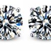 4 carat CZ (Cubic Zirconia) earring studs. - Image 8