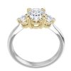 three stone diamond ring - Image 4